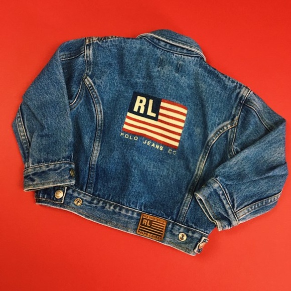 Polo Ralph Lauren Other - Polo Jeans Co Big Flag Youth Denim Jacket Sz 3T